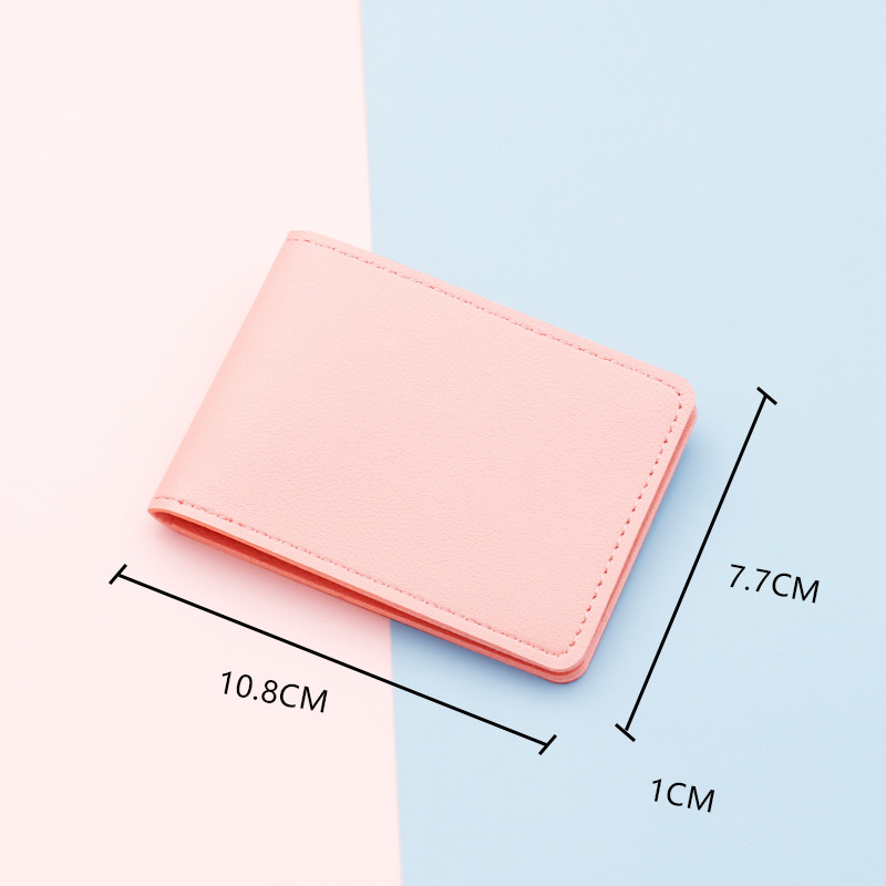 2 card holder ultra-thin color motor vehicle driver's license without logo and LOGO mini card holder cross-border e-commerce gifts