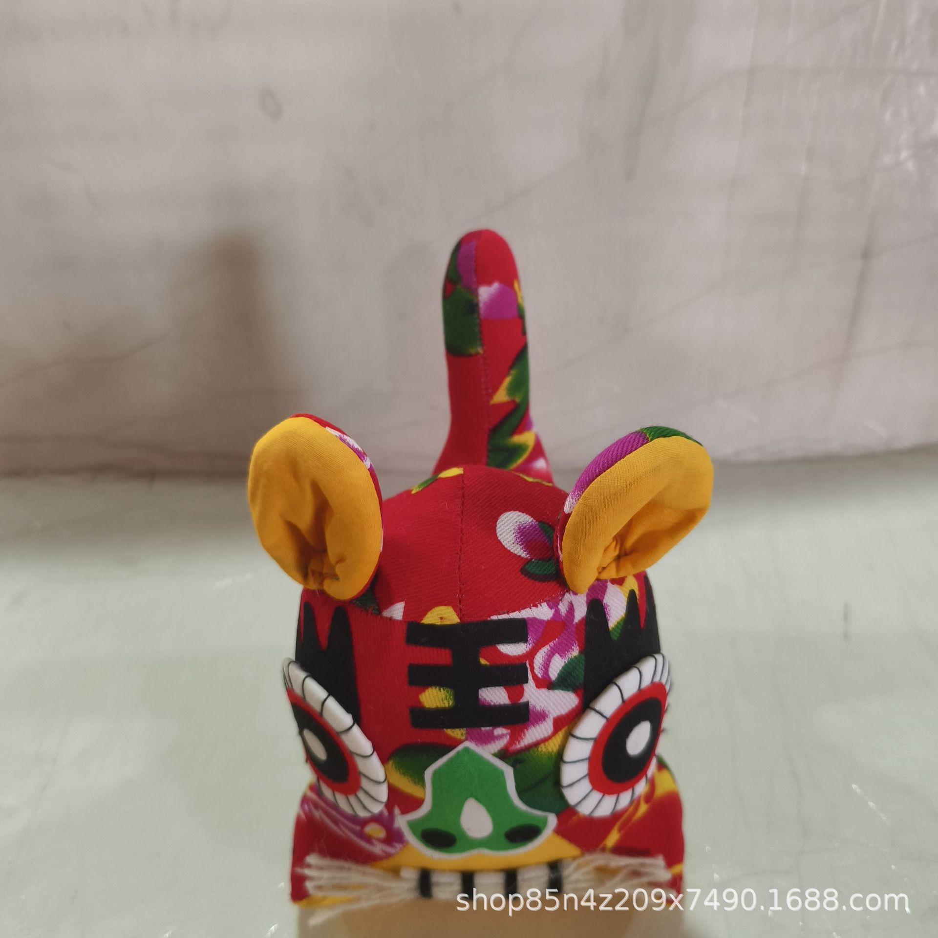 Handmade Fabric Tiger, Folk Chinese Characteristics Tourist Souvenir Fabric Crafts, Safe Tiger Cloth Tiger