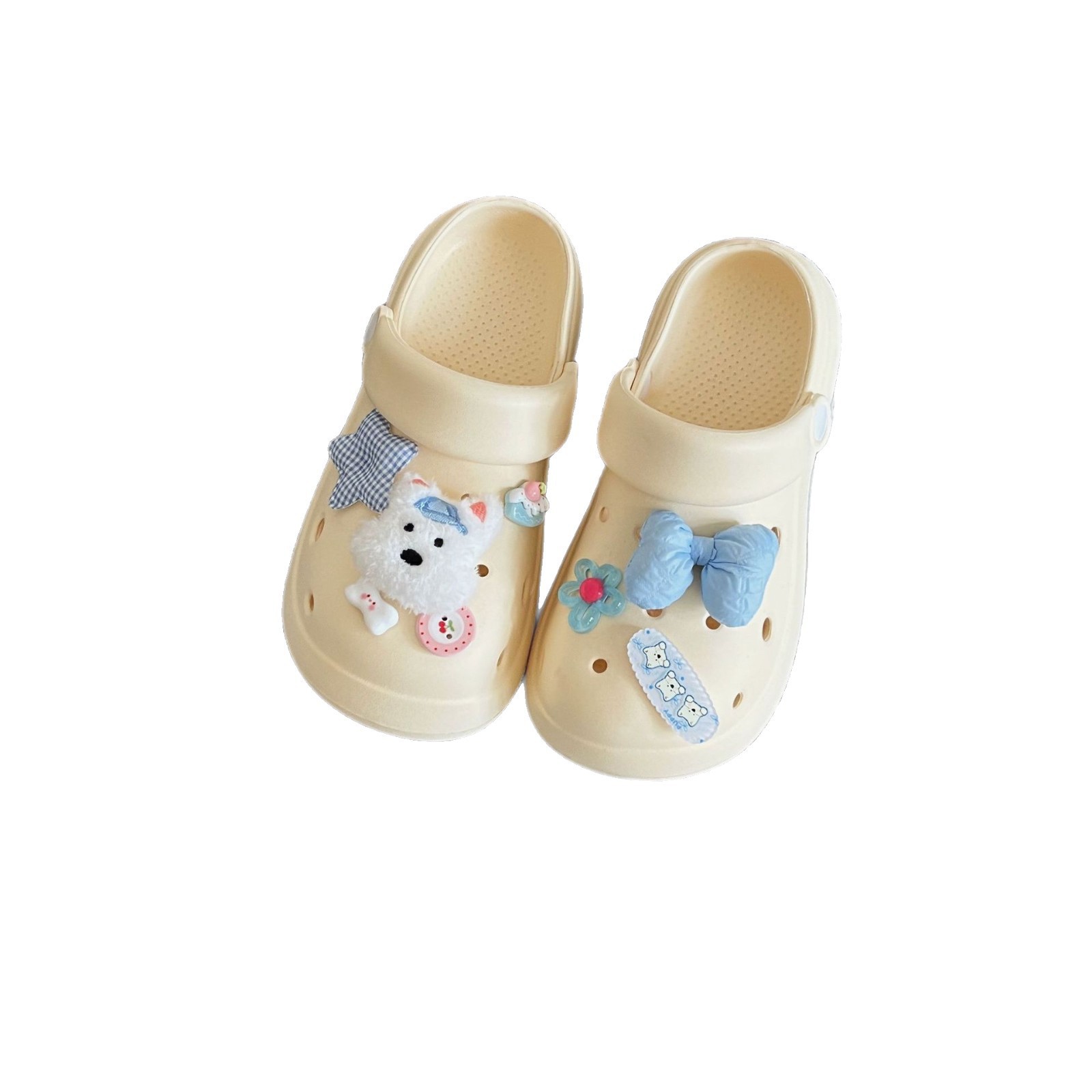 Cute and Stylish Dog-Shaped Clogs for Women, Summer 2025 New Model, Thick-Soled, Height-Increasing, Lightweight, Closed-Toe Sandals, Trendy