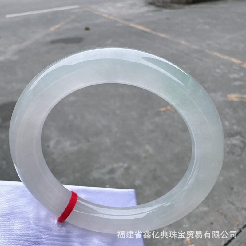 Wholesale A natural Burmese jadeite bracelet female ice waxy yang green jade bracelet jade bracelet jade bracelet
