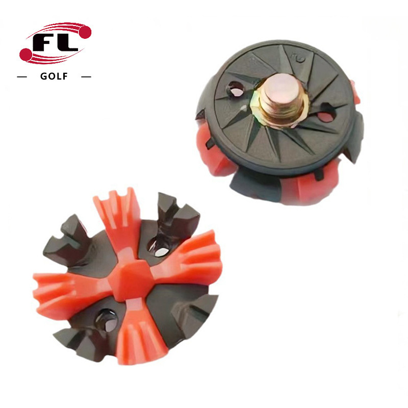 Chuangsheng Sports Goods Manufacturer Direct Sales Golf Shoe Spikes Golf Shoe Spikes Iron Screw Head Shoe Spikes Three Colors to Choose
