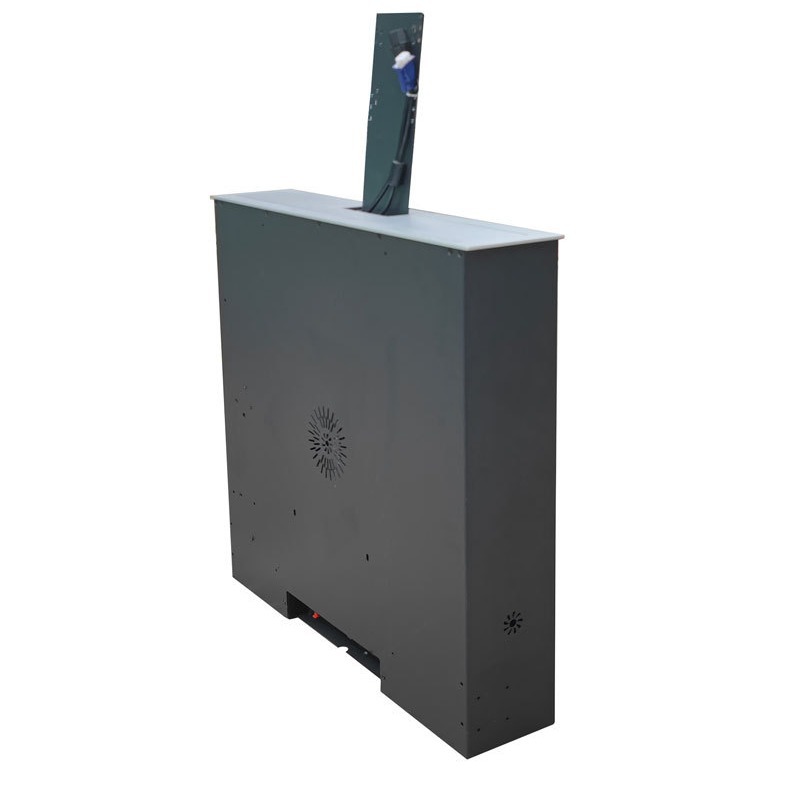 18.5 ultra-thin LCD screen lifter with microphone conference table LCD screen lifter paperless conference system