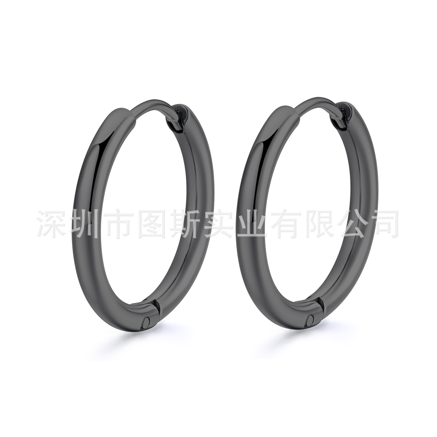 Japanese and Korean version of simple titanium steel earrings piercing jewelry stainless steel earrings earrings earrings earrings round wire earrings manufacturers spot