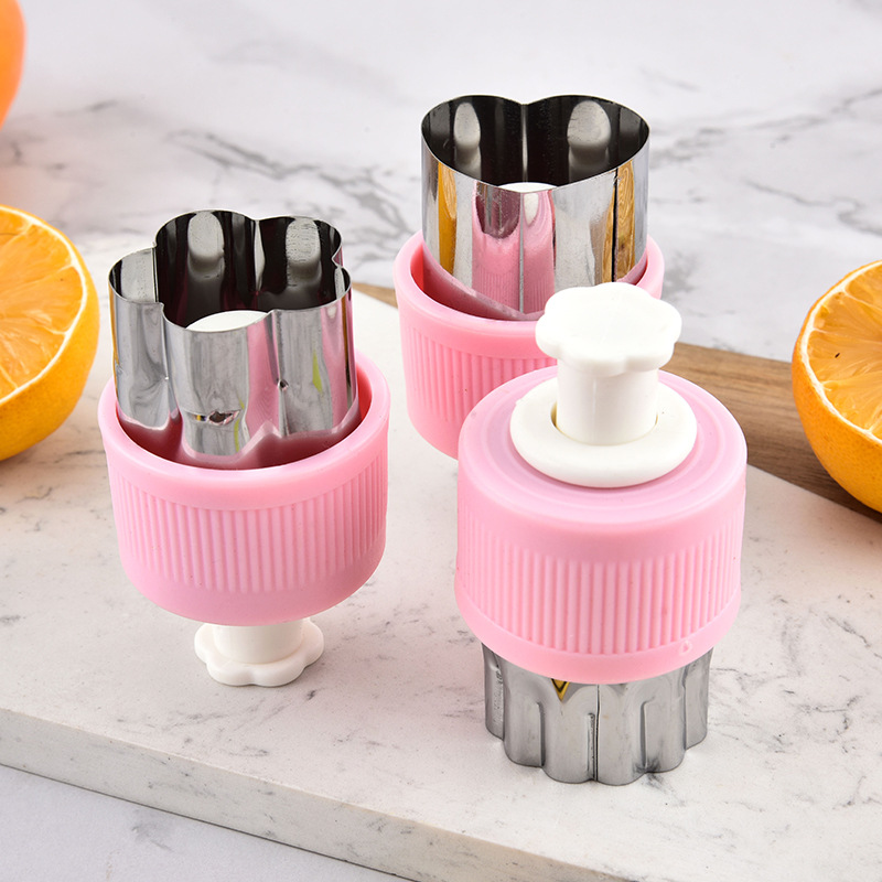 Manufacturer Wholesale Stainless Steel Fruit Cutting Mold Baby Food Supplement Mold Fancy Flower Cutter Biscuit Printing Mold Household Baking