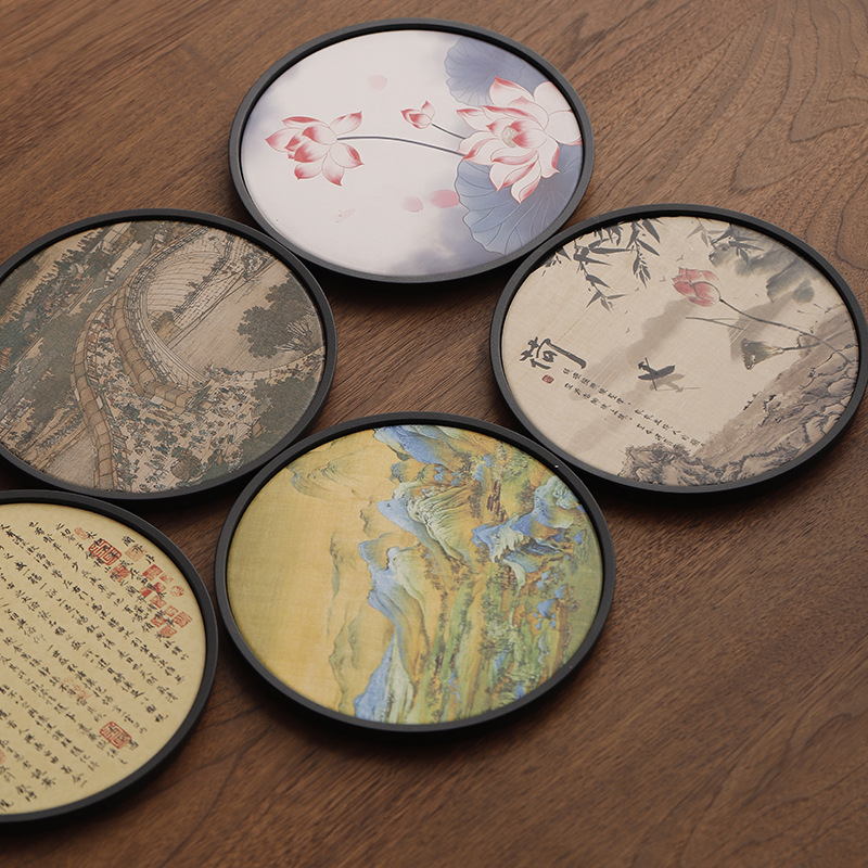 Chinese style suction kettle square dry tea table quick-drying small tea tray coaster tea tray kung fu tea set tea tray