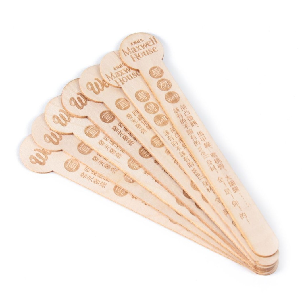 Wooden disposable coffee stick stirring stick wooden stick coffee milk tea wooden stirring stick cocktail stick