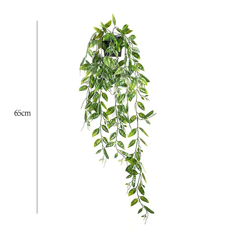 Amazon Artificial Hanging Plant Datura Yucaly by Leaves Vine Fake Potted Plant Indoor Outdoor Decoration
