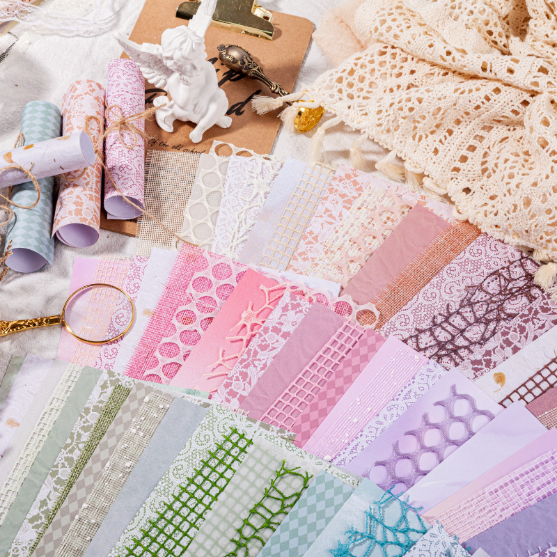 Retrostory серия Qingmeng фоновая бумага коллаж вырезанный сетчатый материал пакет ручная работа декорация материал бумаги