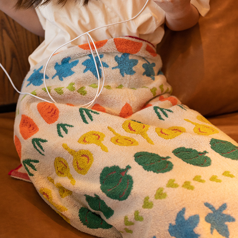2024 New Vintage Cotton Bath Towel Children's Household Absorbent Wrap Towel Bath Cotton Women's Soft