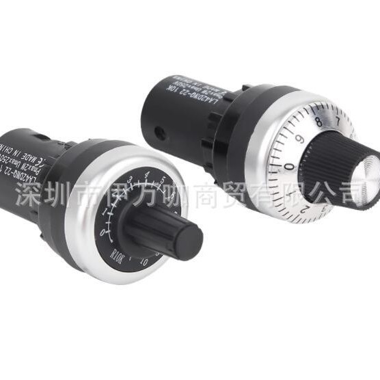 Tianyi potentiometer inverter precision speed controller with button LA42DWQ-22 1K5K10K distribution box 22mm