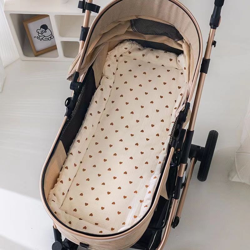 Baby Cart Cushion Newborn Wholesale Soft and Comfortable Walking Baby Thickened Bean Velvet Traffic Cotton Cushion in stock Hair