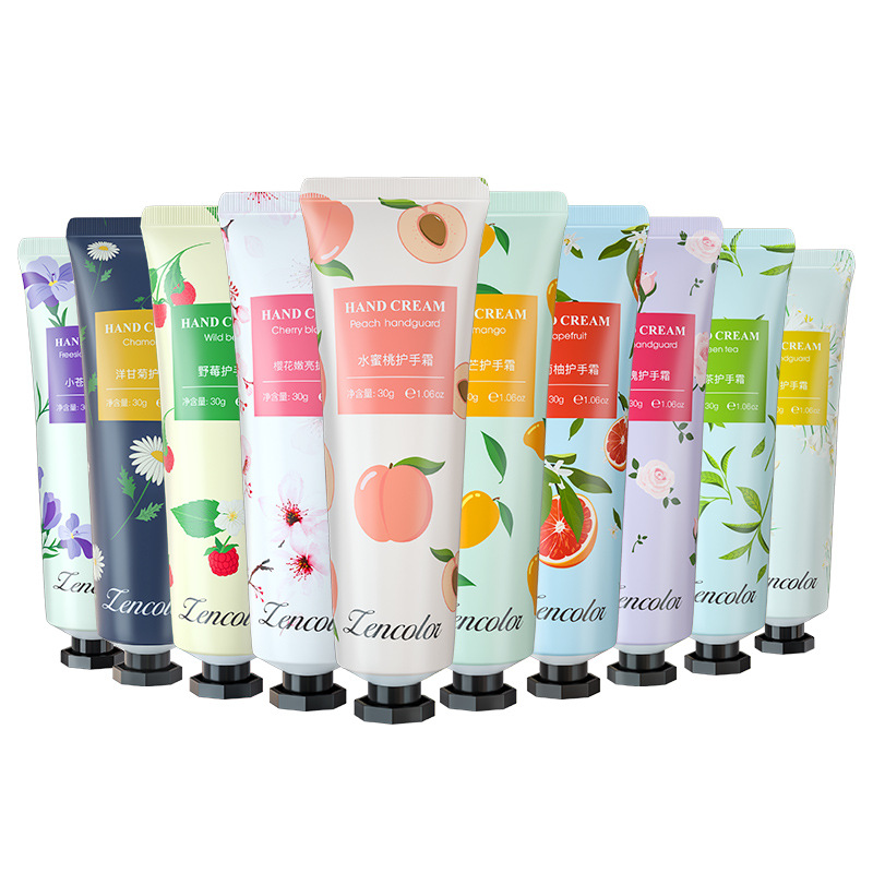 Zhengcai Fruit-Flavored Hand Cream Small Gift Portable Souvenir Wholesale Moisturizing Chamomile Autumn and Winter Hand Cream