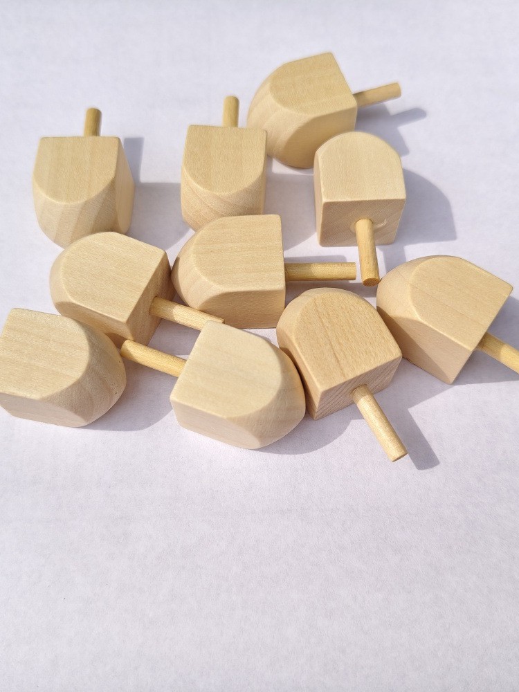 Manufacturer's Spot 1.9*4.15cm Blank Wooden Top Paint-Free DIY Graffiti Creative Hand-Painted Educational Toys