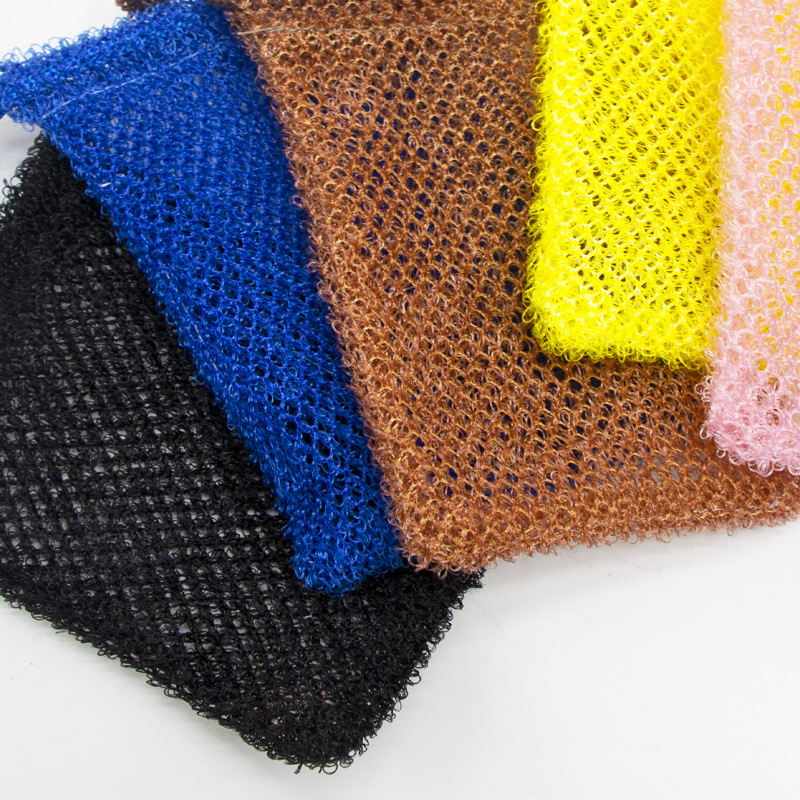 African Mesh Exfoliating Handmade Bubble Mesh Soap Bag Soap Storage Special Mesh Bath Scrubbing and Stain Removal One Bag Dual Use