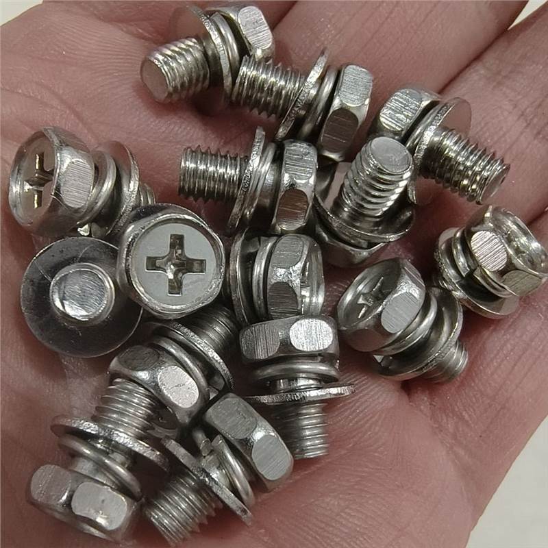 Electric Tricycle Tianneng Chaowei 52a Special Screw 58a Nickel-plated Cross External Hexagonal M6 Battery Fixing Screw