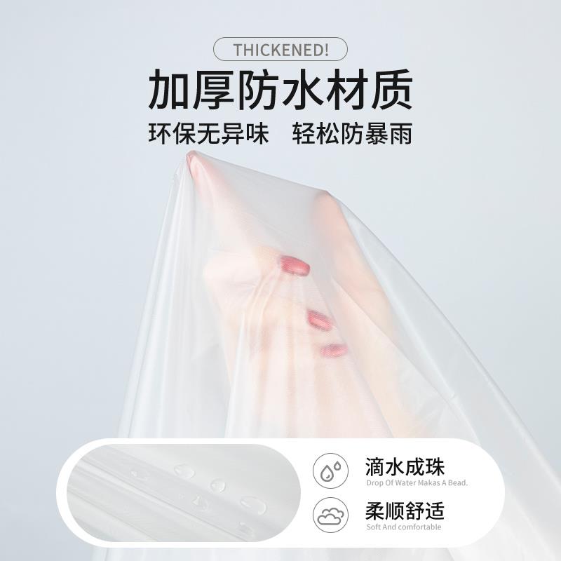 Disposable Raincoat Portable Girdle Children Adult Outdoor Travel Mountain Climbing Anti-rainstorm Long Thickened Card Poncho