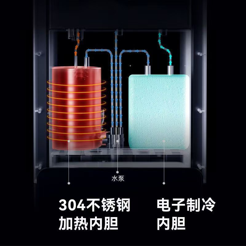 Factory wholesale down-mounted water dispenser refrigeration home office hot and cold vertical water dispenser bottled water boiler