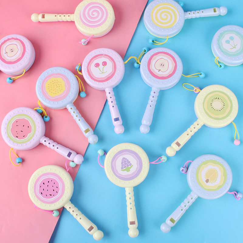 Baby Toys Soothing Props Cartoon Rattle 0-3 Years Old Kindergarten Baby Reward Early Education Hand Rattle Rattle