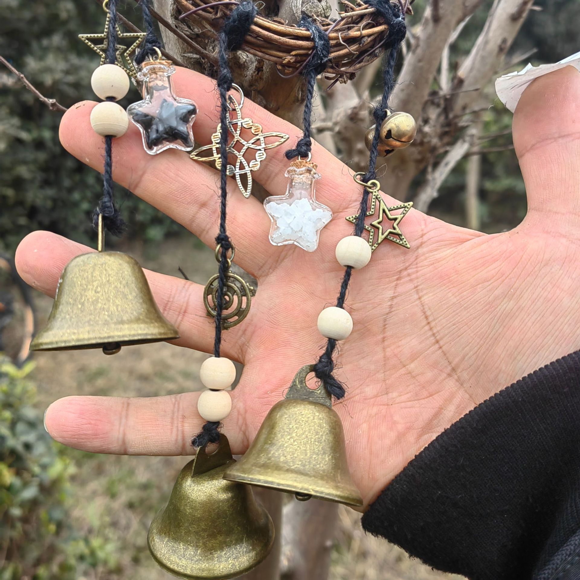 Rattan ring bell/protection bell/cross-border supply bell/blessing bottle bell