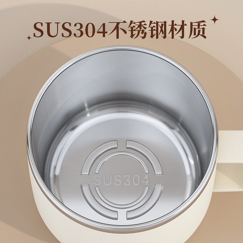 304 Stainless Steel Water Cup with Lid Double Layer Heat Insulation Sealed Leak Proof Office Tea Cup Promotional Gift Student Mouth Cup
