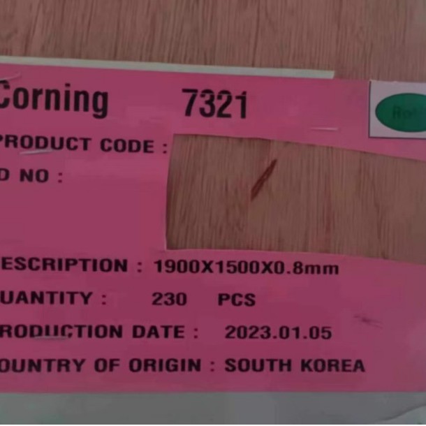Ready Supply Corning 2320 Gg3 0.5 0.7mm Original Glass