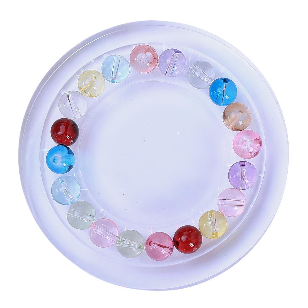 Transparent Glass High Ice Transparent Glass Loose Beads DIY Handmade Accessories Beads Loose Beads Bracelet Necklace Making Materials