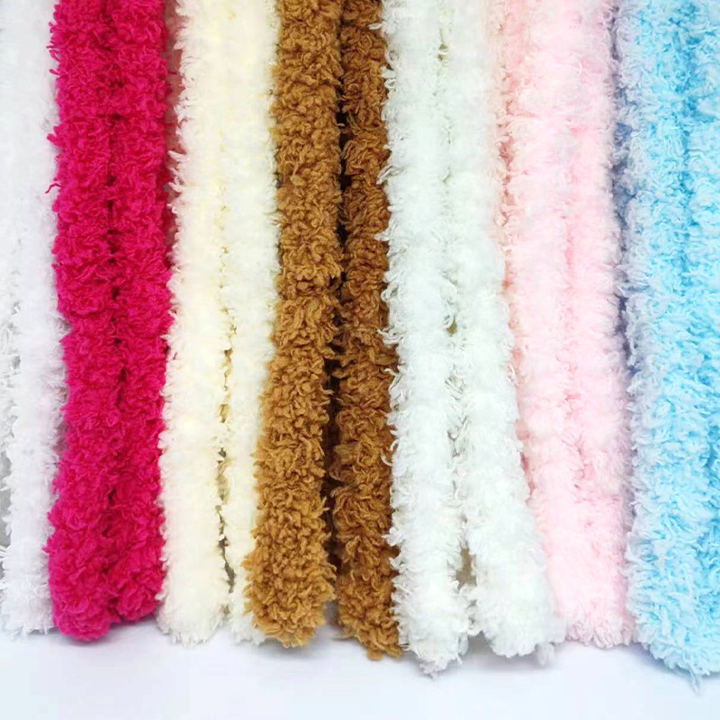 Factory Direct sales 15mm twisted stick encryption coral fleece wool root wholesale diy handmade material Puppy Kitten