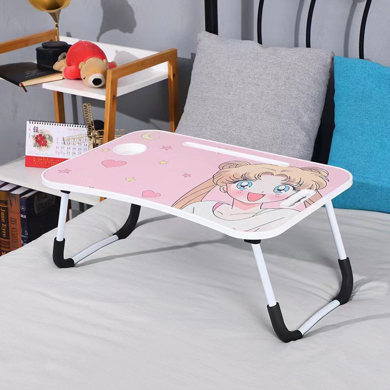 Integrated Injection Molding Small Table Foldableing Table Bed Desk Computer Table Dining Table Lazy Foldableing Gift Portable