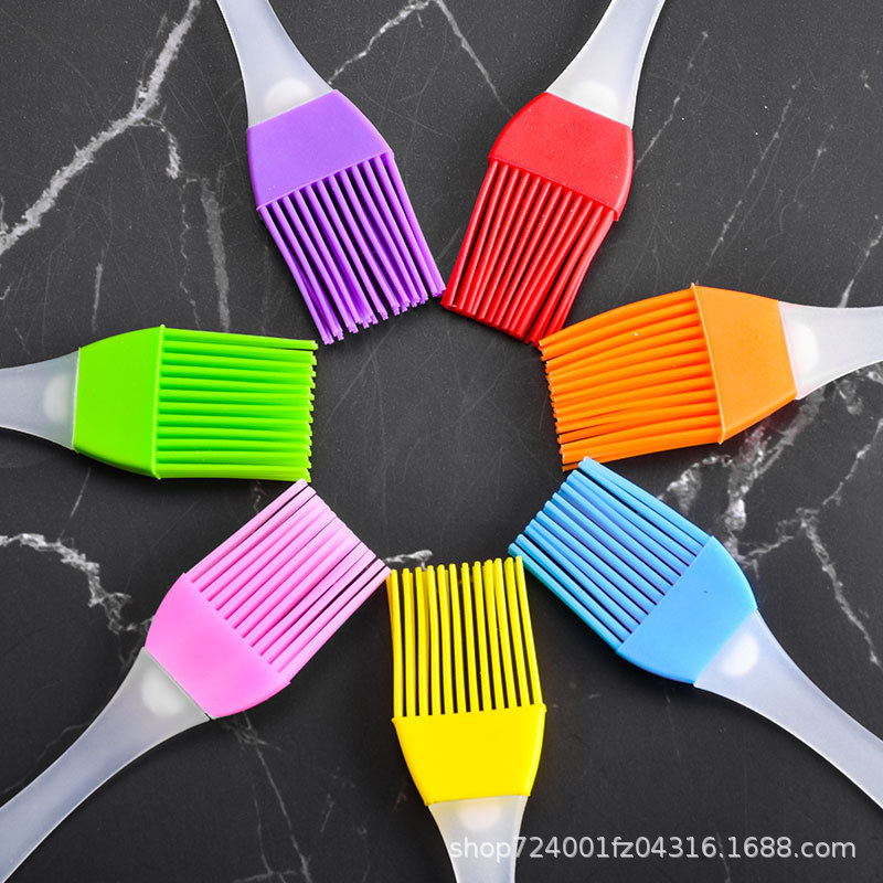 Factory spot silicone trumpet sweeper split silicone barbecue oil brush BBQ Barbecue brush baking cake brush wholesale