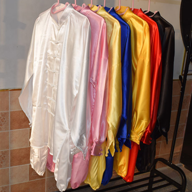 Wholesale Tai Chi Clothing Adult Elastic Silk Tai Chi Clothing Men's and Women's South Korean Silk Martial Arts Performance Clothing Practice Clothing