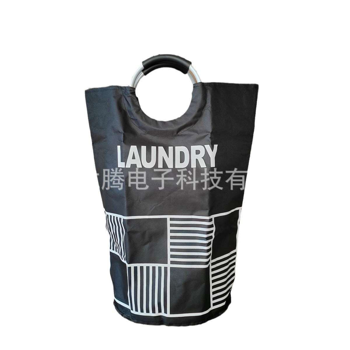 Factory multi-functional Oxford cloth dirty clothes storage blue foldable dirty clothes blue storage basket ring hand row dirty clothes