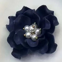 Headwear Hairpin Vintage Plastic Flower Japanese Style Simple Women's White Costume Button Accessories S026