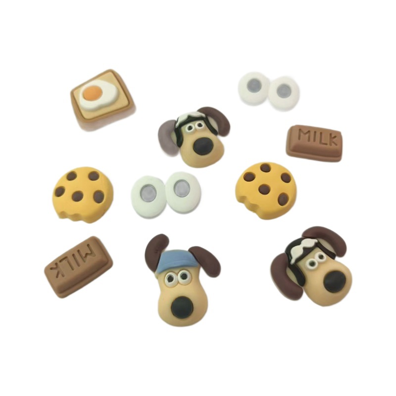 Handdog PVC soft rubber jewelry accessories mobile phone case accessories shoe flower shoe buckle DIY soft rubber stickers factory in stock products