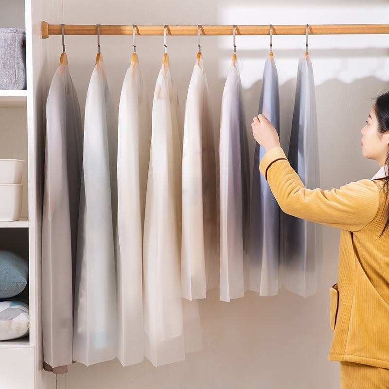 Чехол для одежды, водонепроницаемый, портативный пылезащитный мешок, утолщенный прозрачный мешок для пальто