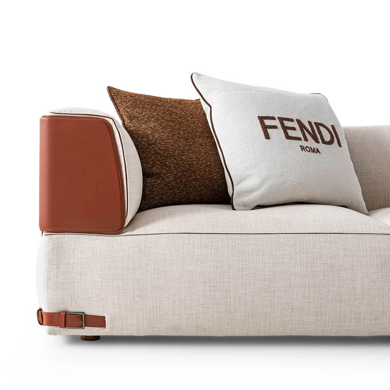 High-End Leather and Fabric Sofa Soho Seating System Italian High-End Luxury Home Furniture Диван