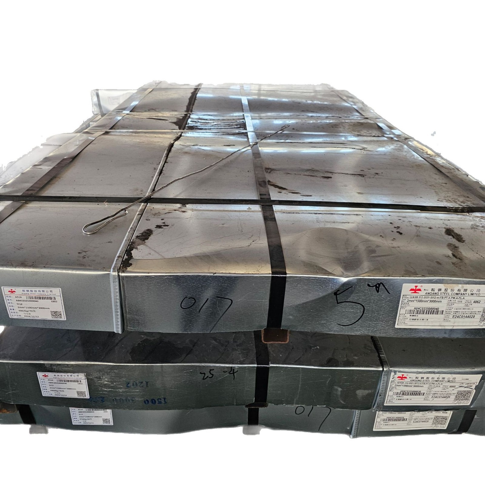 Ansteel Cold-Rolled Box Plate St12 Material Is Available in Stock for Automobile Bending Cold Plates