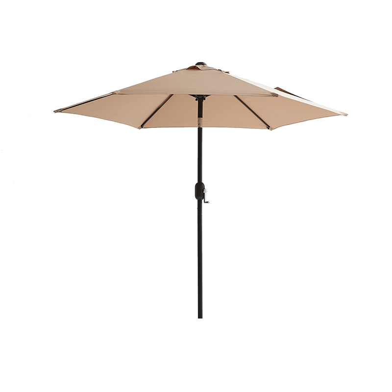 Ocean Terrace Garden Garden Umbrella Sun Protection Leisure Outdoor Large Advertising Umbrella Hand-cranked Middle Column Beach Parasol