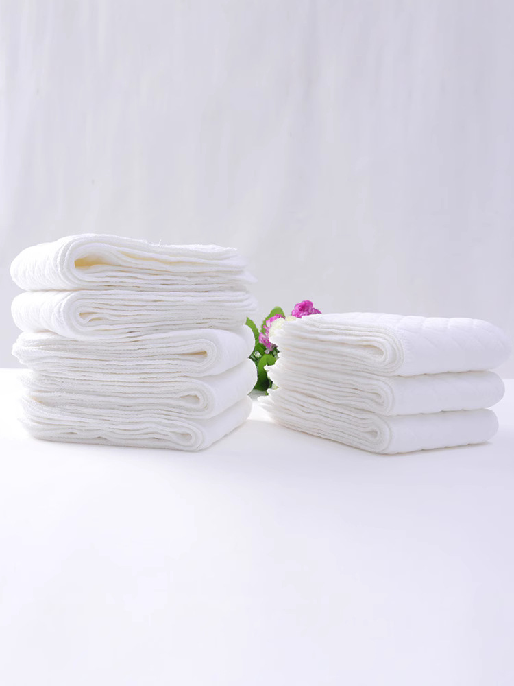 Baby's Three-Layer White Cotton Diapers Baby's Cloth Diapers Special Diapers Baby's Diapers Washable Diapers