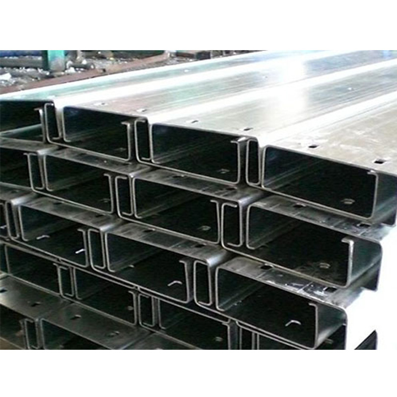 High Zinc Layer C-Shaped Groove Galvanized C-Shaped Steel Purlin Bracket Hot-Dip Galvanized Punching U-Shaped Groove Steel Z-Shaped Steel Strip Roof