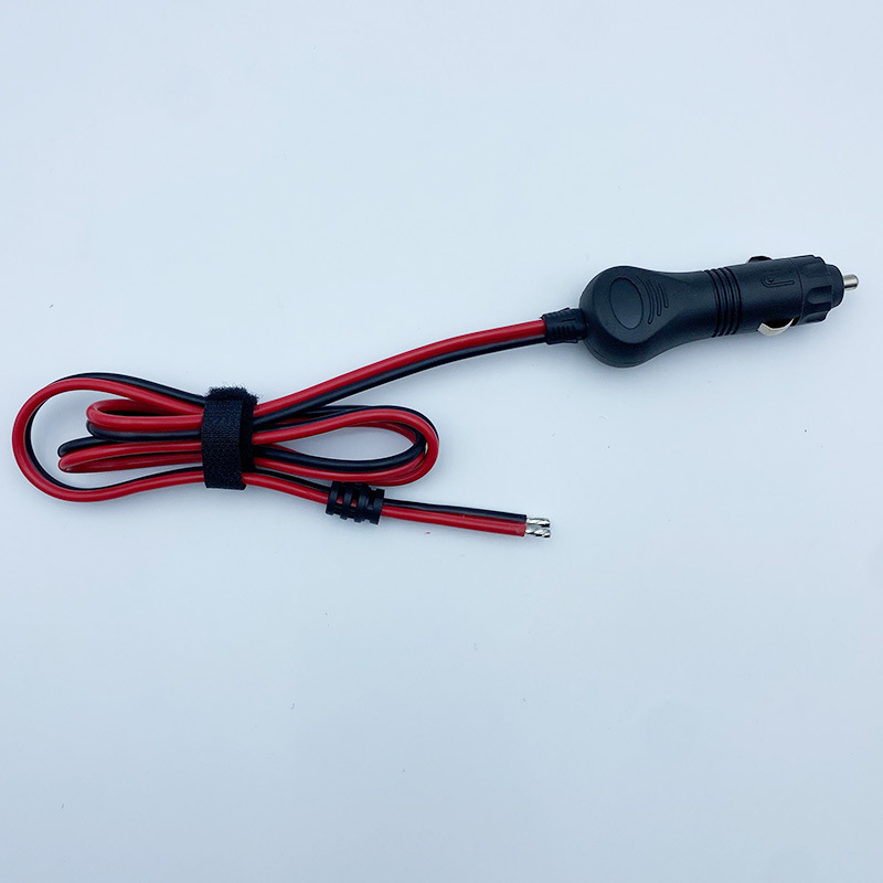 Lw029 Red and Black Double Parallel 2.5 Square Cigarette Lighter Nylon High Temperature Resistant Material Copper Conductor Sr Direct Supply Cigarette Lighter