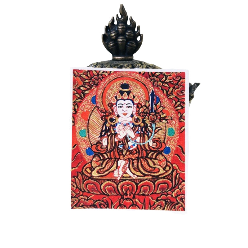 New Eight Guardians of the Life 12 Zodiac Hand-painted Gold Half-hand-painted Thangka Core Red Tang Puxian Canvas