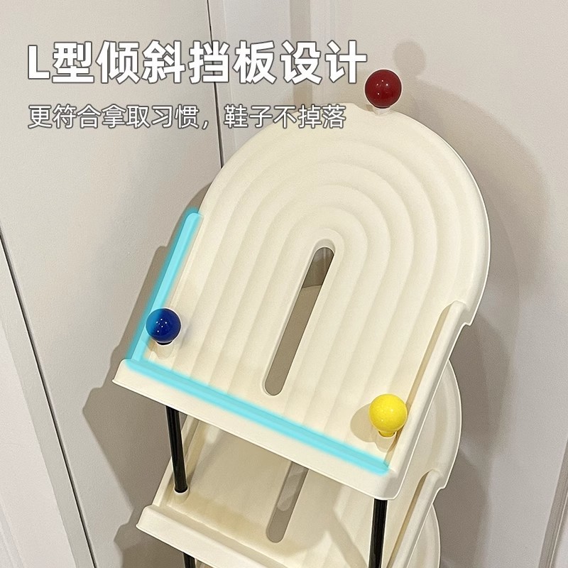 Multi-Layer Shoe Rack Entrance Door Household Simple Small Shoe Cabinet Indoor Bathroom 2024 New Slipper Storage Rack