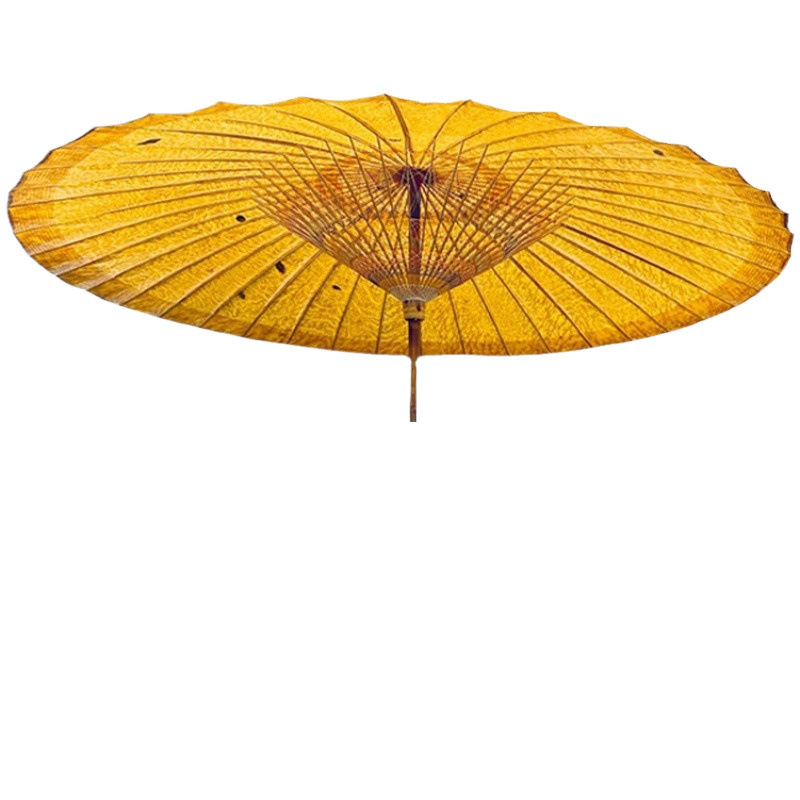 Chinese Style Outdoor Large Oil Paper Umbrella Antique Rainproof and Sunshade Large Oil Paper Umbrella Vintage Garden Umbrella Enclosing Stove Tea Mesh Red Umbrella
