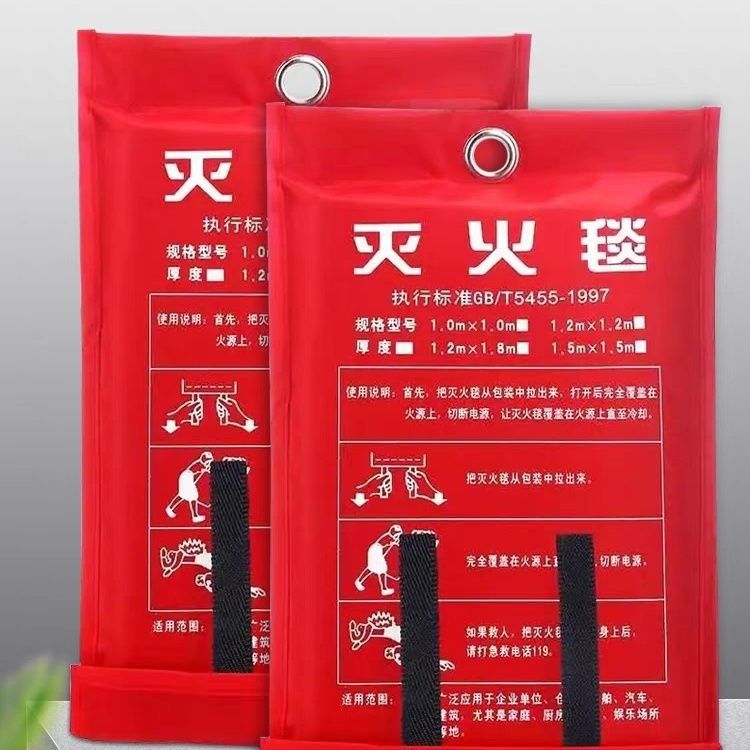 Пожарное одеяло из стекловолокна с национальным стандартом, сертификация, защита от пожара для домашнего и коммерческого использования, автозаправочные станции, школы