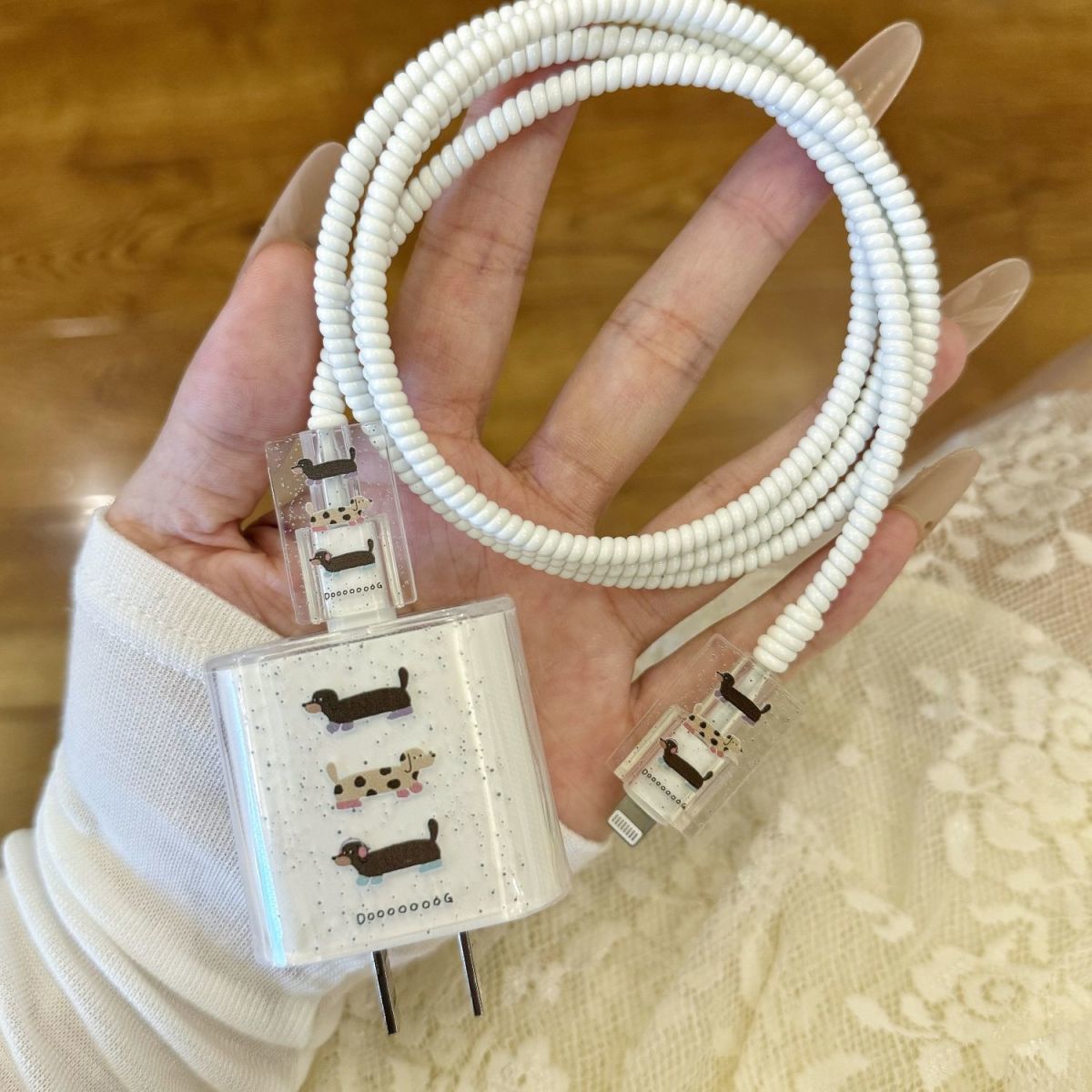 Защитный чехол для зарядного устройства Apple 15, защитный чехол для зарядного устройства, защитный чехол для кабеля данных, против поломки, мультяшный