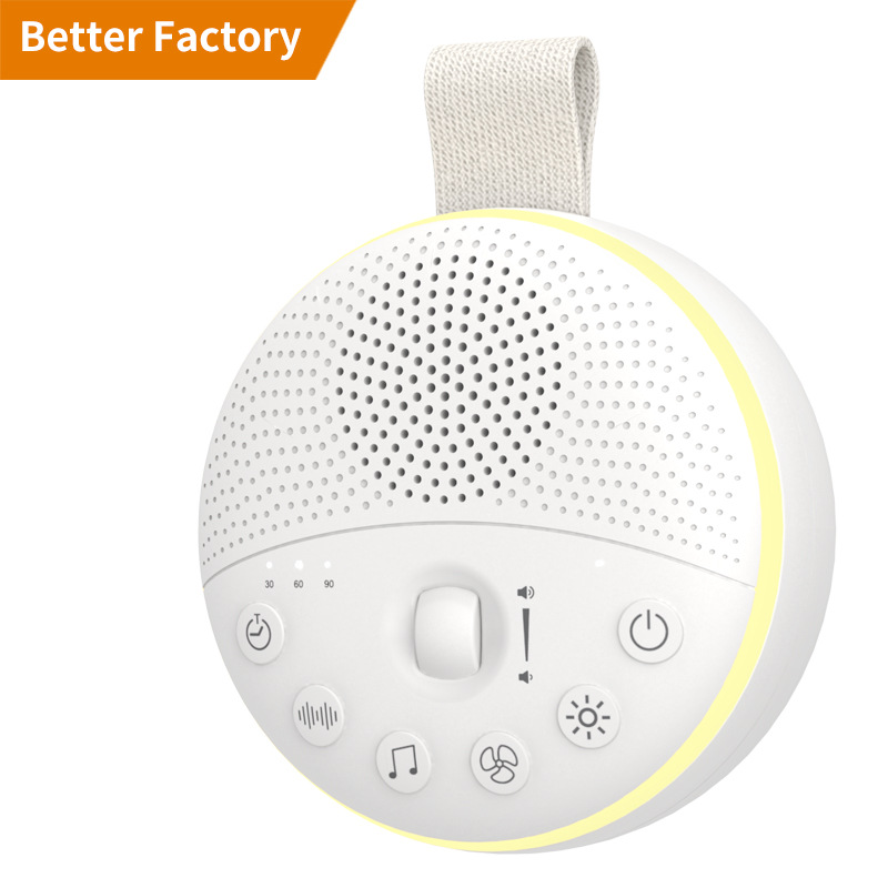 Cross-Border Private Model Smart Sleep Device Portable White Noise Sleep Device Warm Light Night Light Baby Soothing White Noise Machine