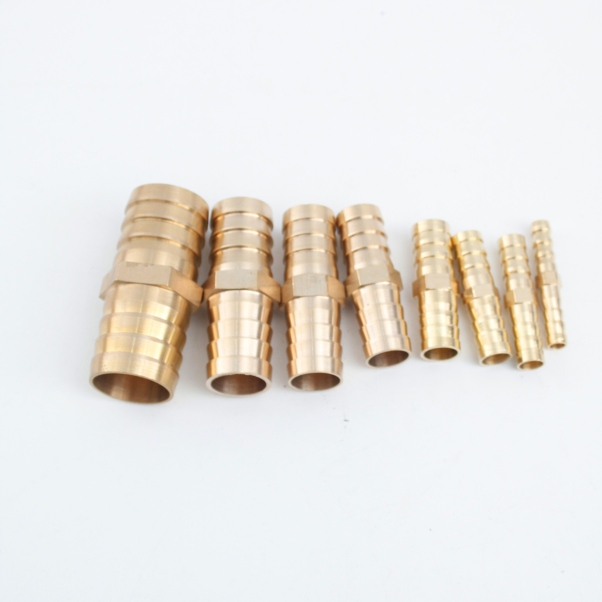 Straight brass pagoda green connector air pipe double fork gas tank hose direct pneumatic accessories straight connector