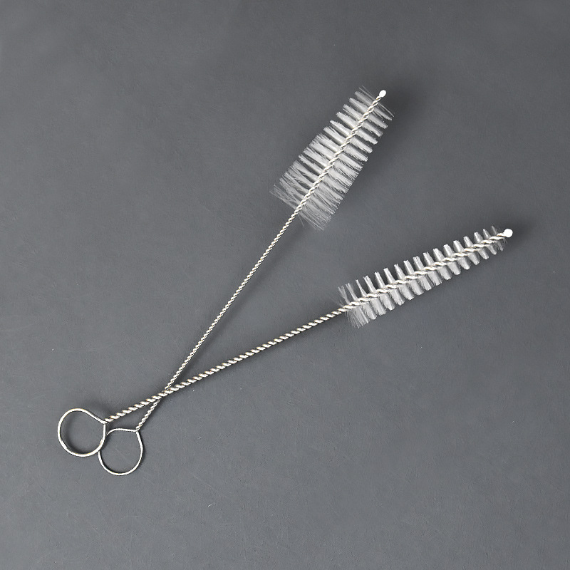 Wholesale cake cream piping nozzle cleaning brush baking tool brush tapered brush umbrella-shaped through-hole brush