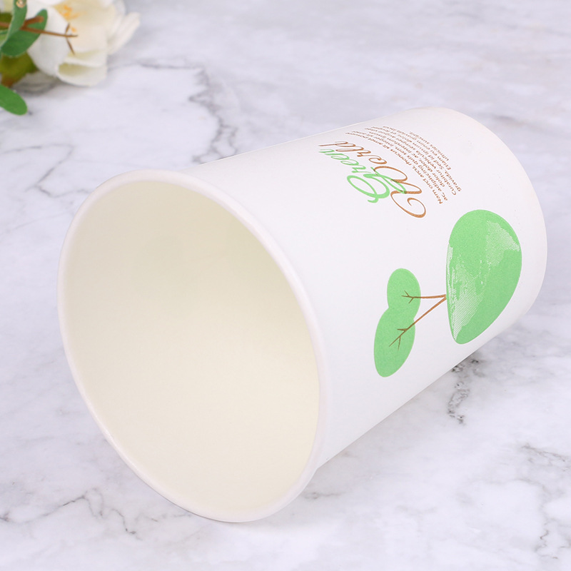 Disposable Drinking Paper Cups Wholesale Household Paper Cups Wedding Training 9 Ounces Disposable Advertising Paper Cups Manufacturer