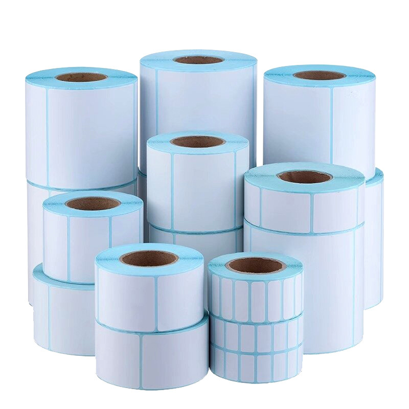 Three-proof thermal paper 100x 100 adhesive supermarket bar code printing paper express sheet Eyoubao thermal label paper